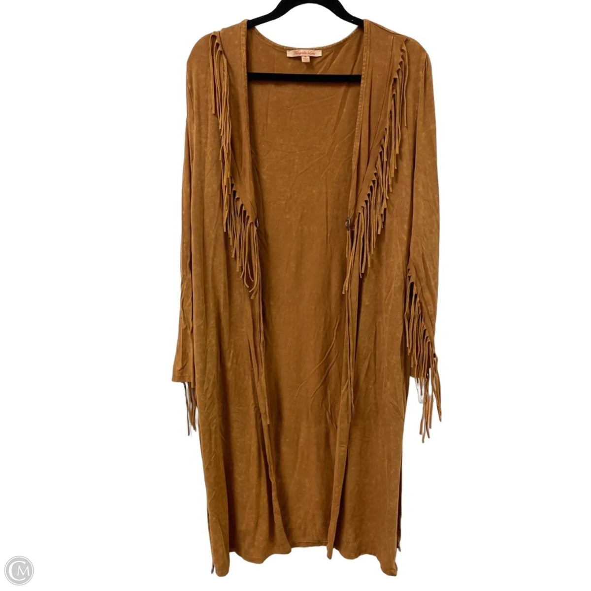 Sweater Cardigan By Clothes Mentor In Tan, Size: M