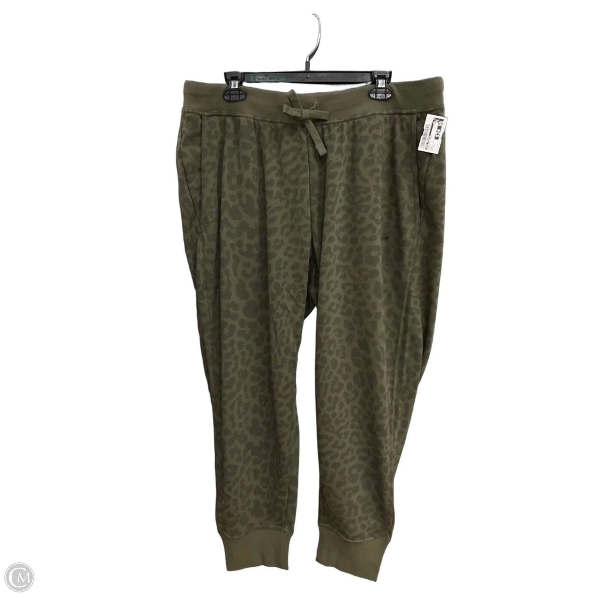 Athletic Pants By Nike Apparel In Green, Size: 1x