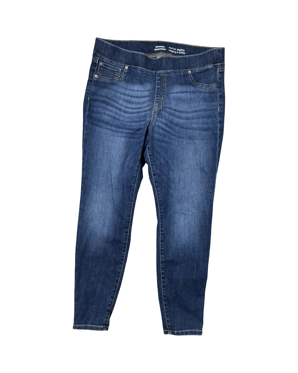 Jeans Jeggings By Amazon Essentials In Blue Denim, Size:14P