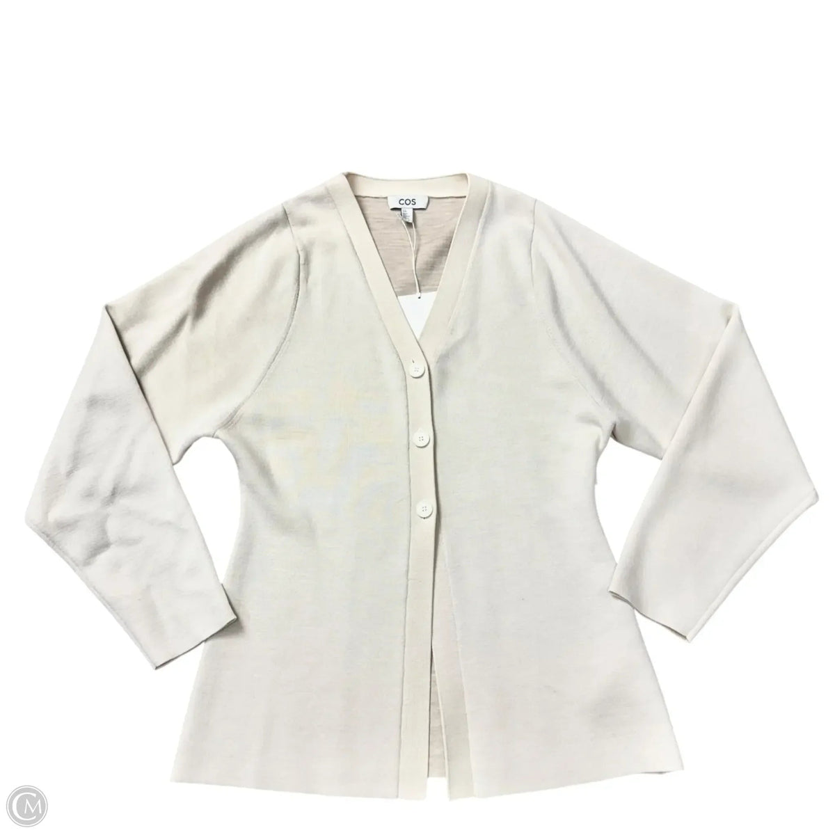 Sweater Cardigan By Cos In Cream, Size: M