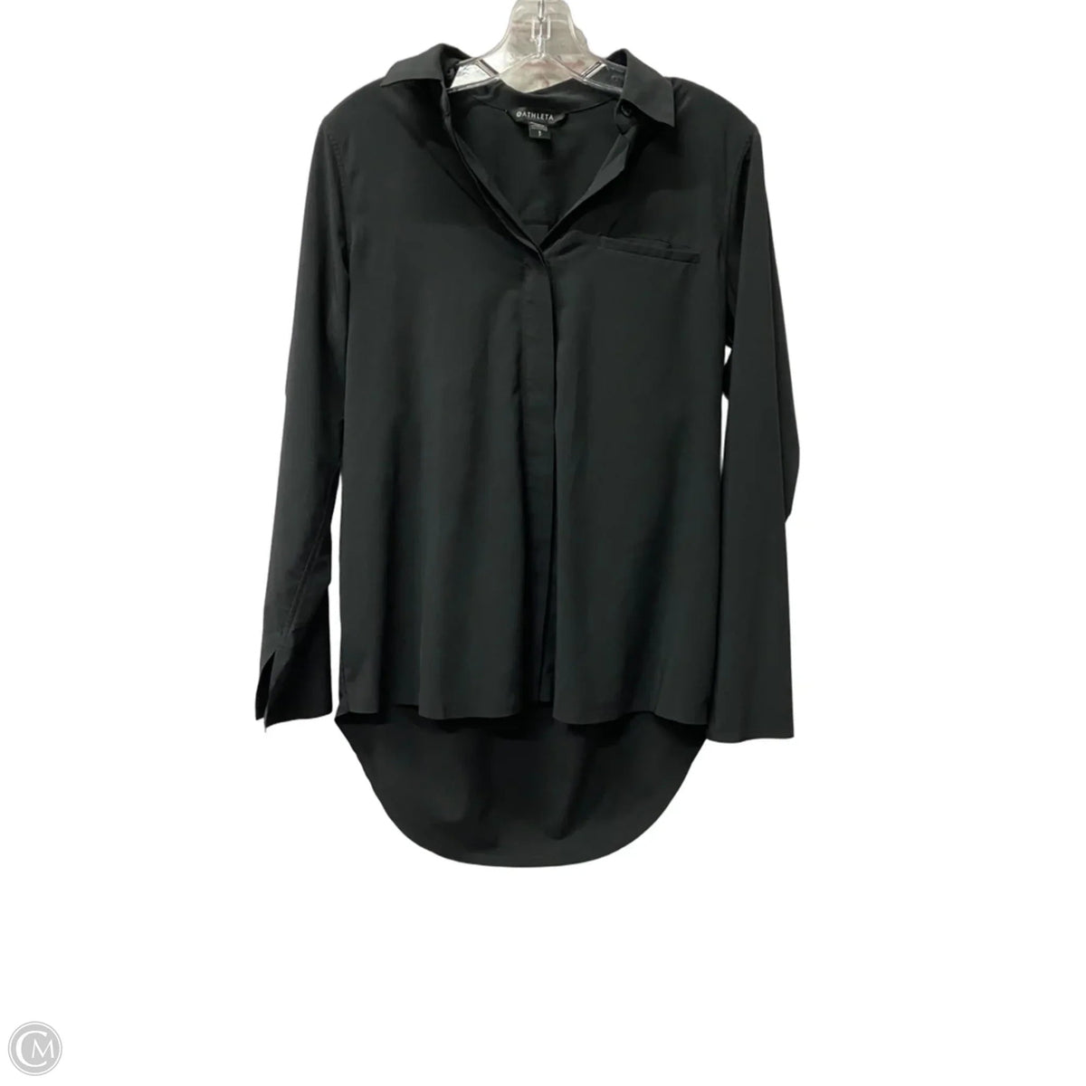 Top Long Sleeve By Athleta In Black, Size: S