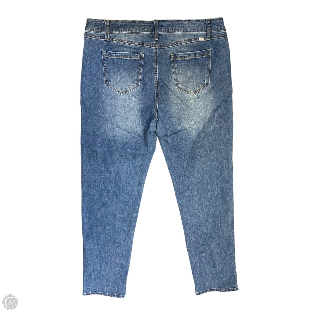 Jeans Straight By 1822 Denim In Blue Denim, Size: 14