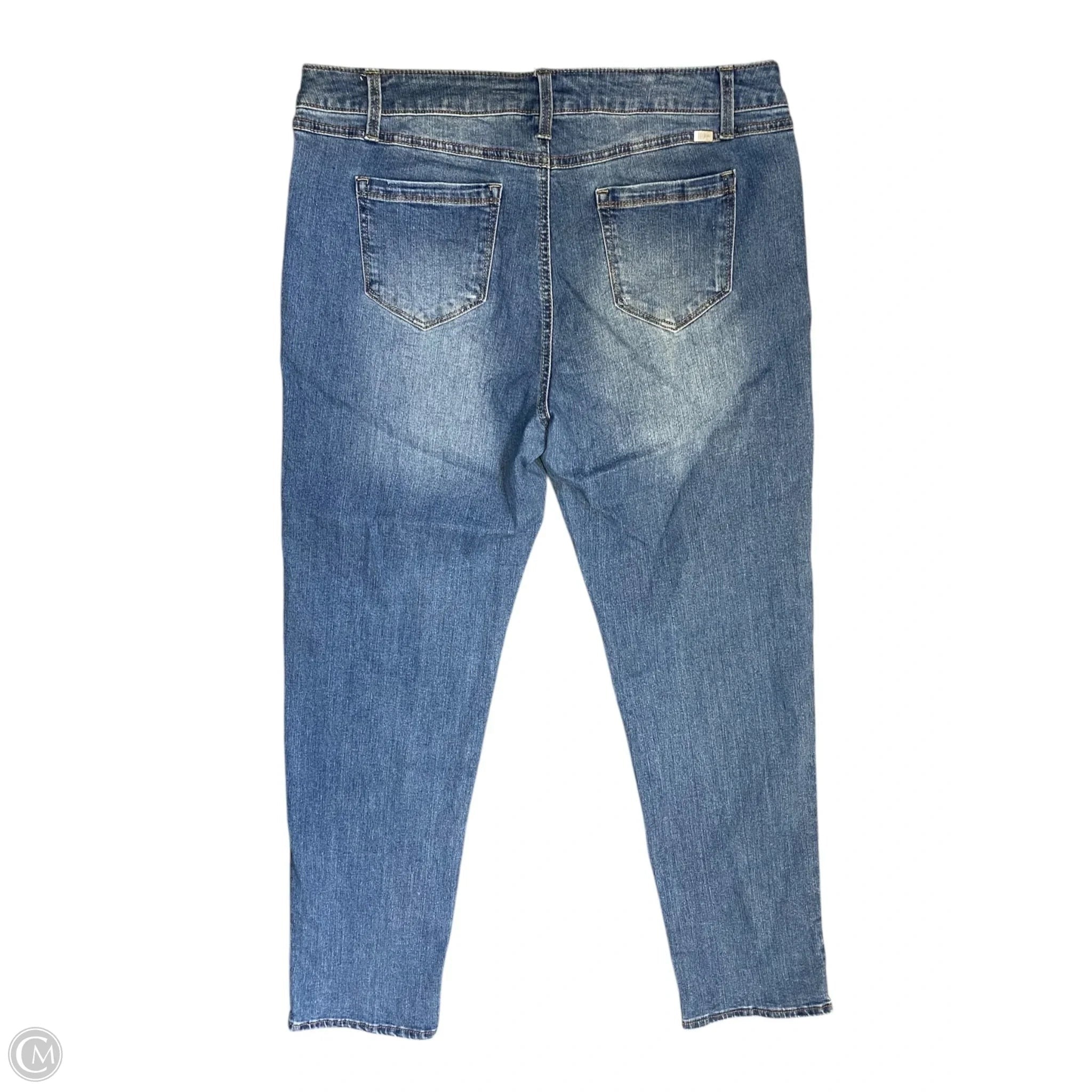Jeans Straight By 1822 Denim In Blue Denim, Size: 14