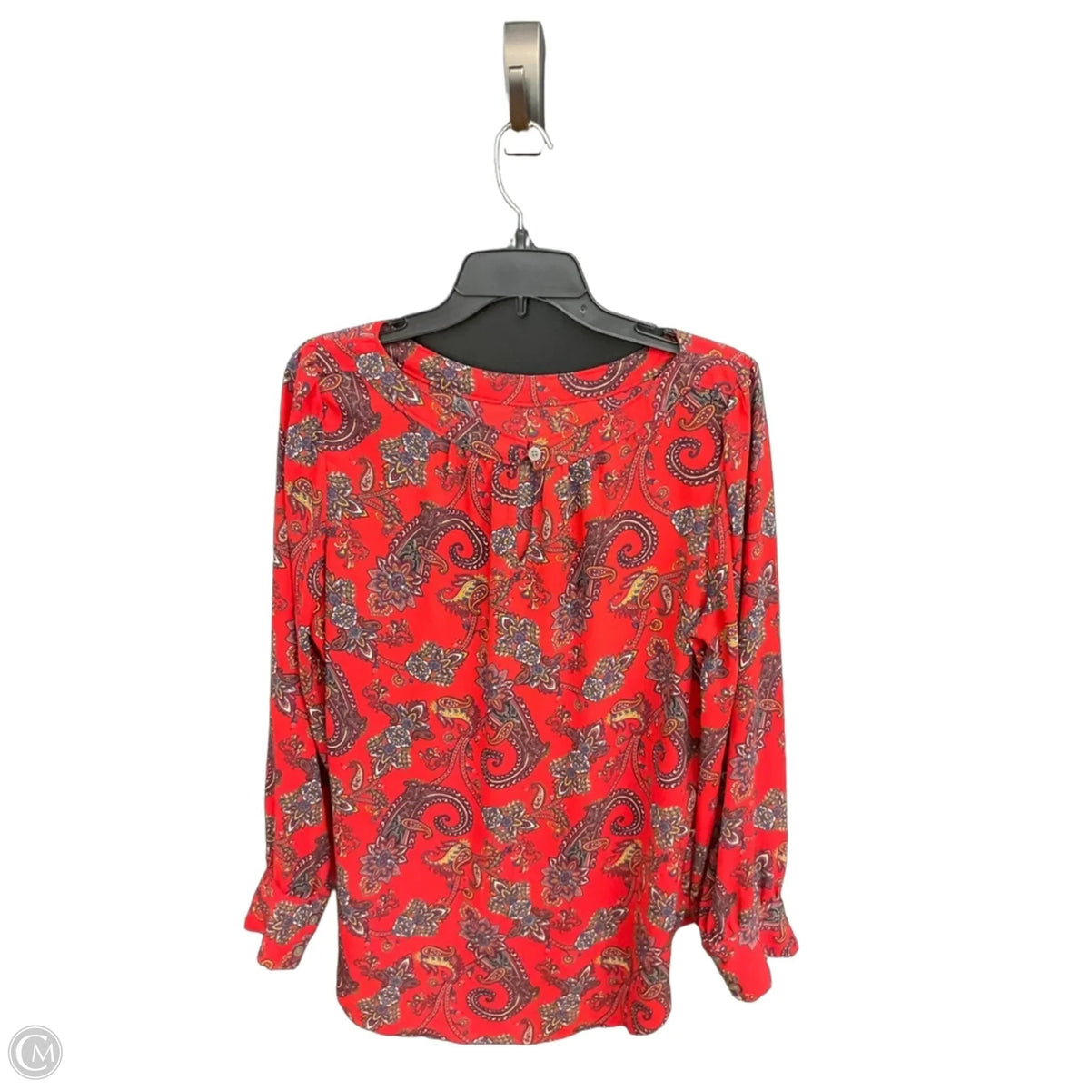 Top Long Sleeve By Loft In Red, Size: L
