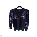 Sweater By Chicos In Black & Purple, Size: S