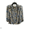 Top 3/4 Sleeve By Loft In Blue & Green, Size: Sp