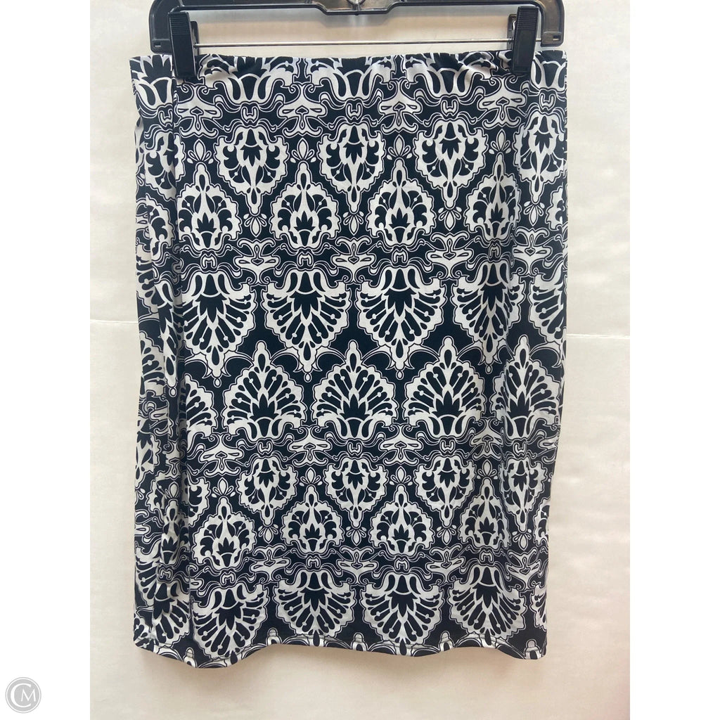 Skirt Mini & Short By Chicos In Black & White, Size: S