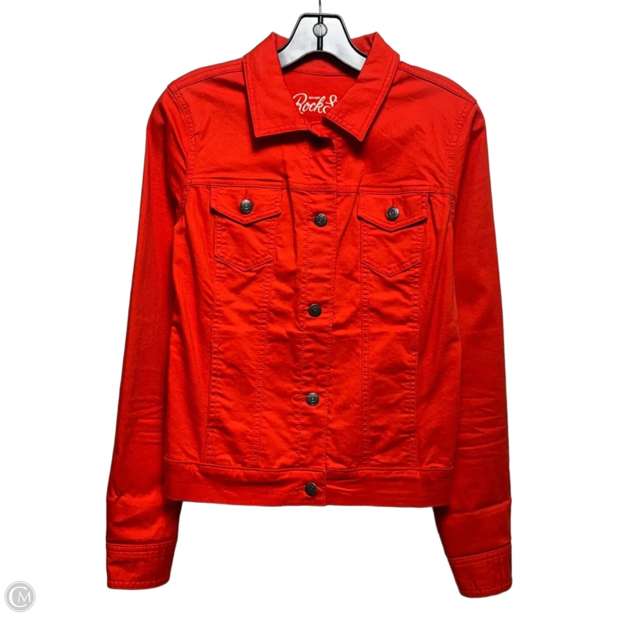 Jacket Denim By Old Navy In Coral, Size: S