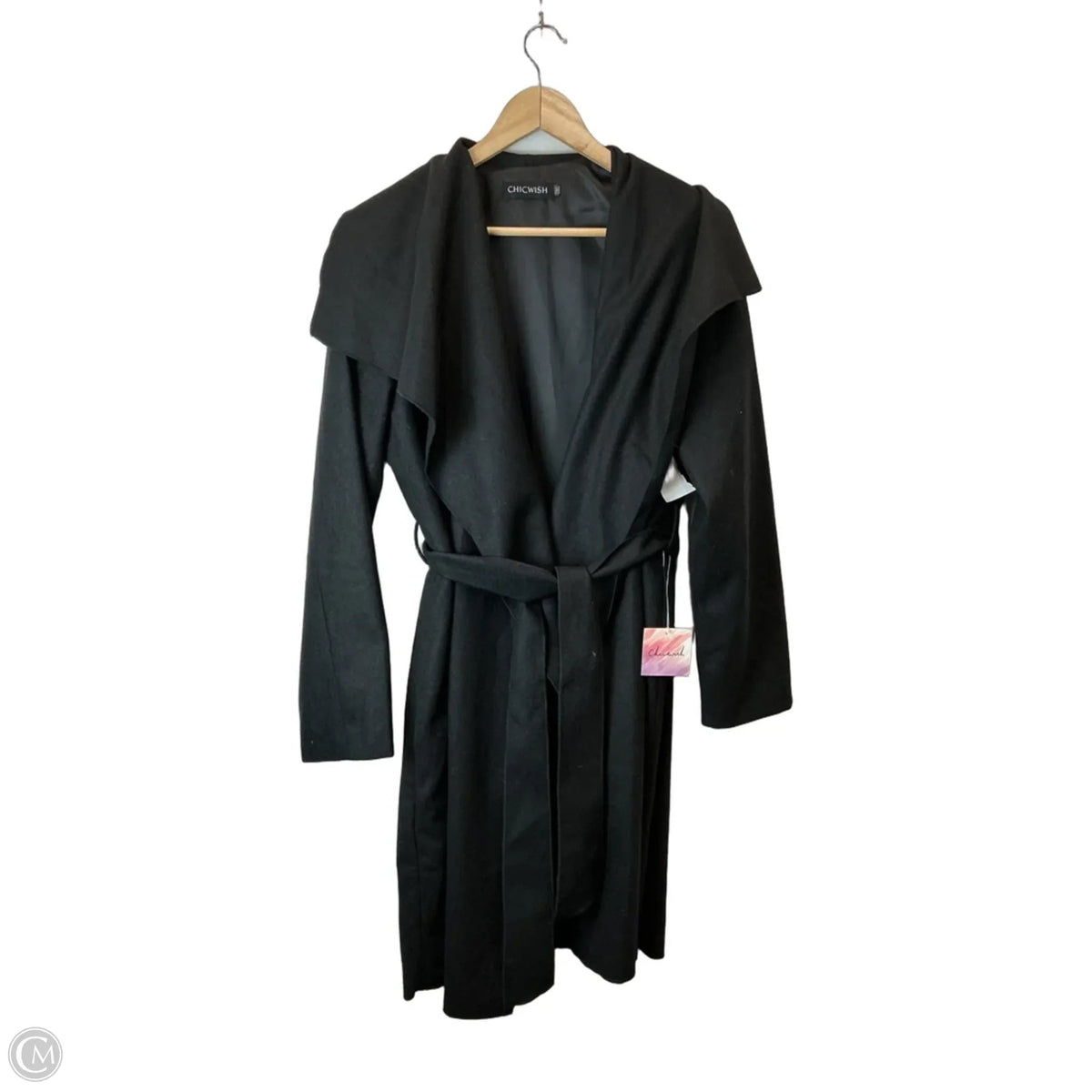 Coat Trench Coat By Clothes Mentor In Black, Size: Xxl