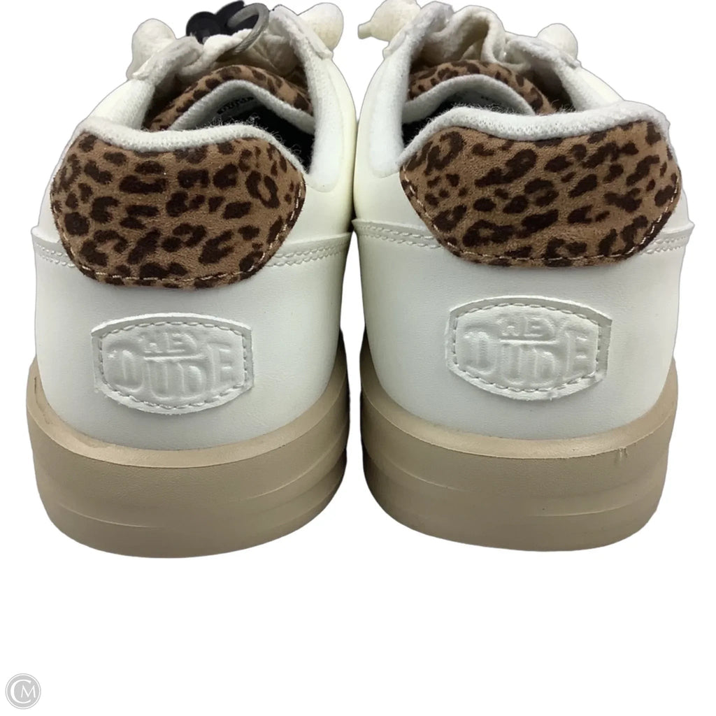 Shoes Sneakers By Hey Dude In Cream, Size: 10
