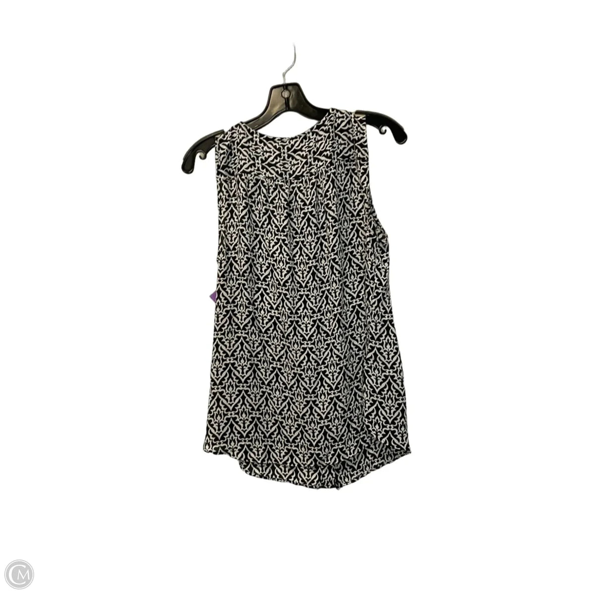 Top Sleeveless By Loft In Black, Size: M