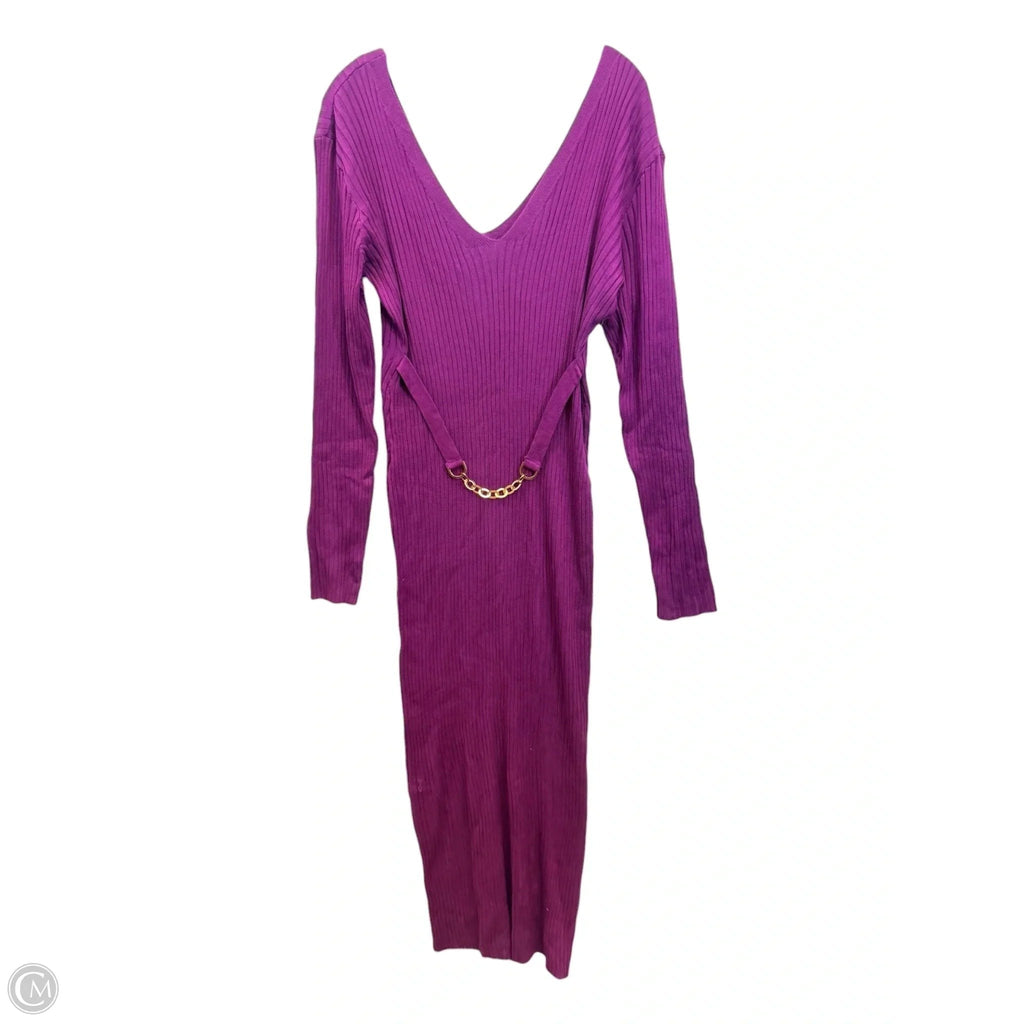Dress Casual Maxi By Fashion Nova In Purple, Size: 3x