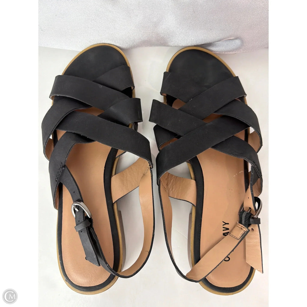 Sandals Flats By Old Navy In Black, Size: 9