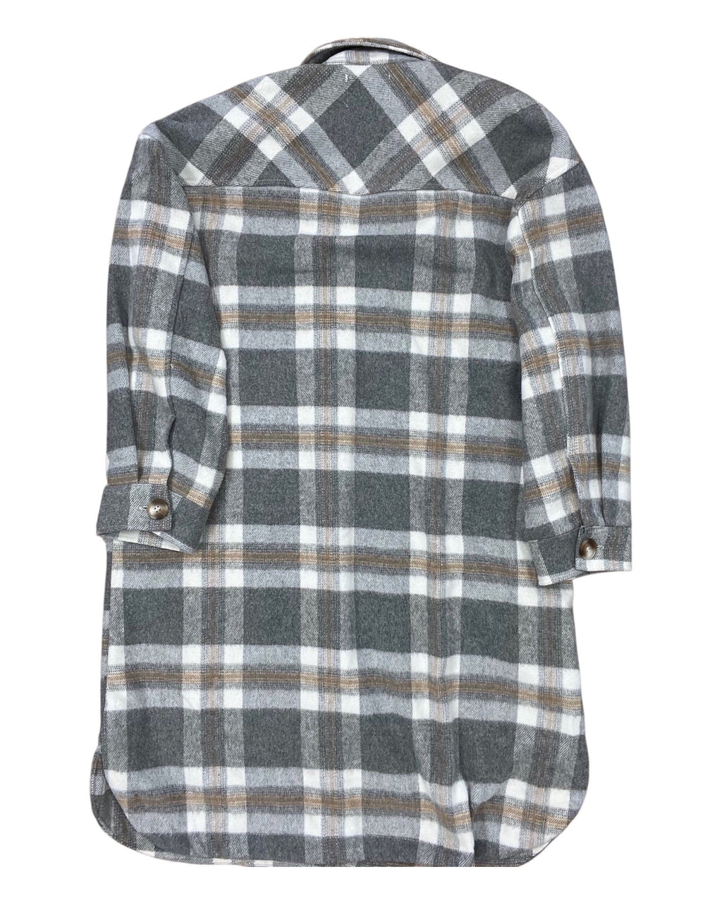 Coat Other By Clothes Mentor In Grey & White, Size:1X