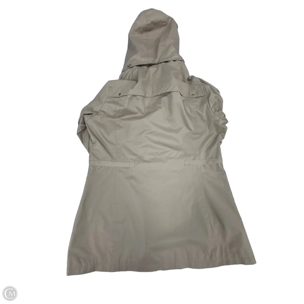 Coat Raincoat By Yoki In Tan, Size: Xl