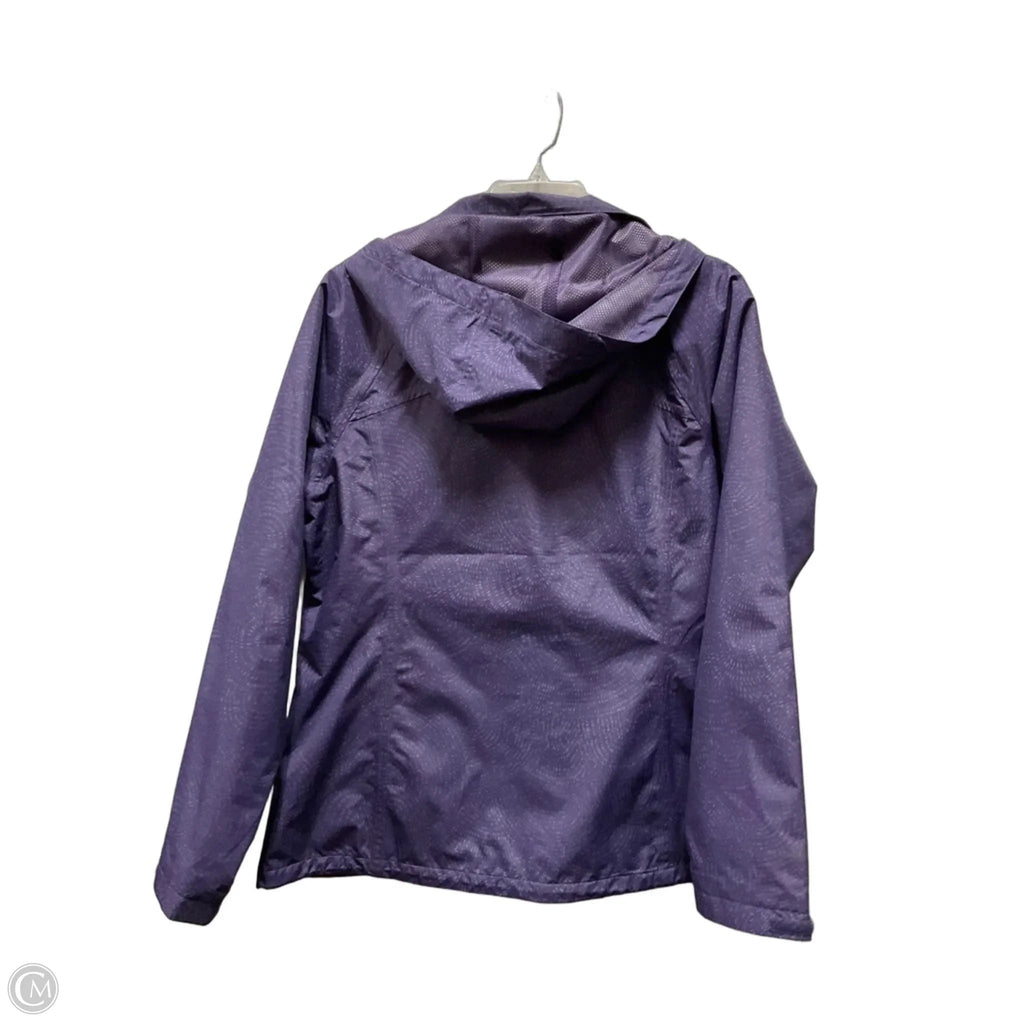 Jacket Windbreaker By Eddie Bauer In Purple, Size: L