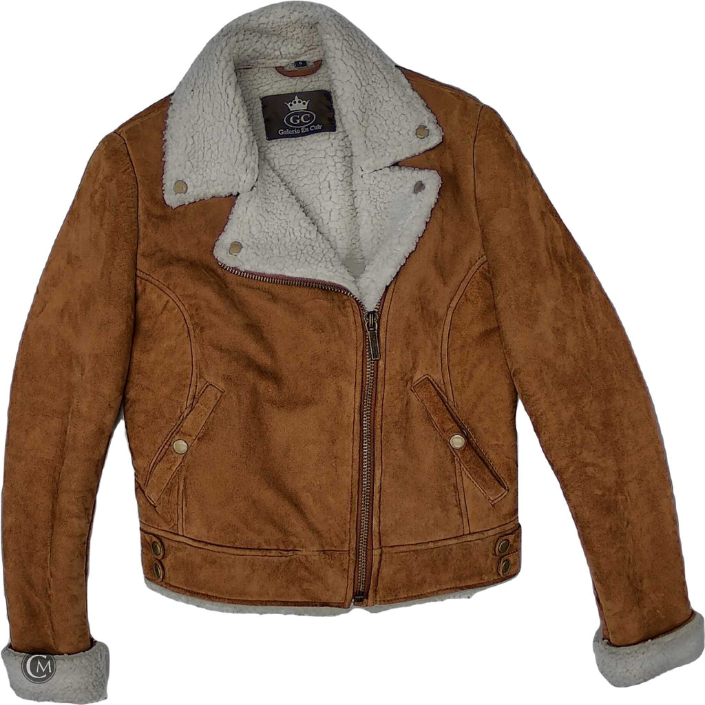 Jacket Other By Clothes Mentor In Brown & Cream, Size: S