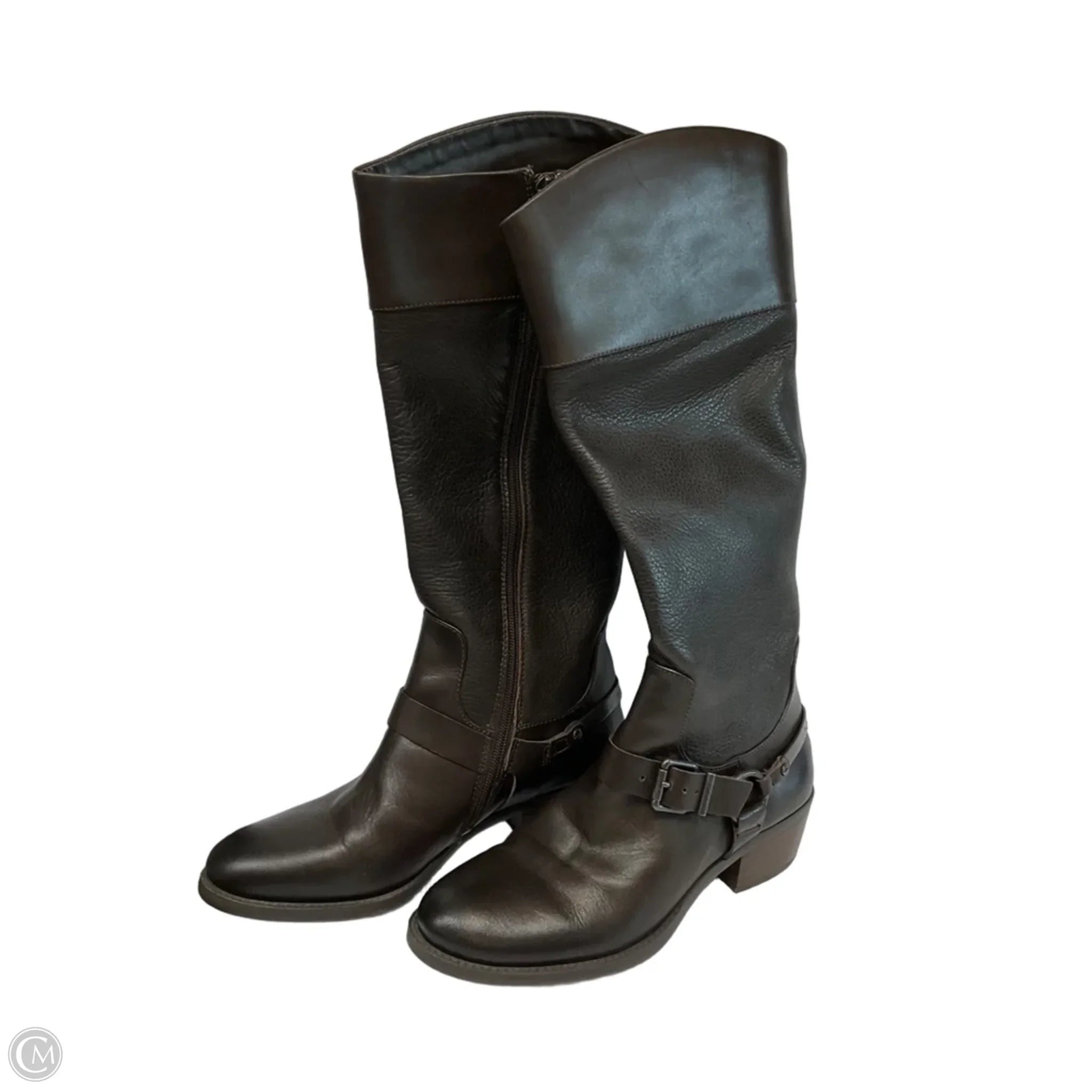 Boots Knee Heels By Vince Camuto In Brown, Size: 7.5