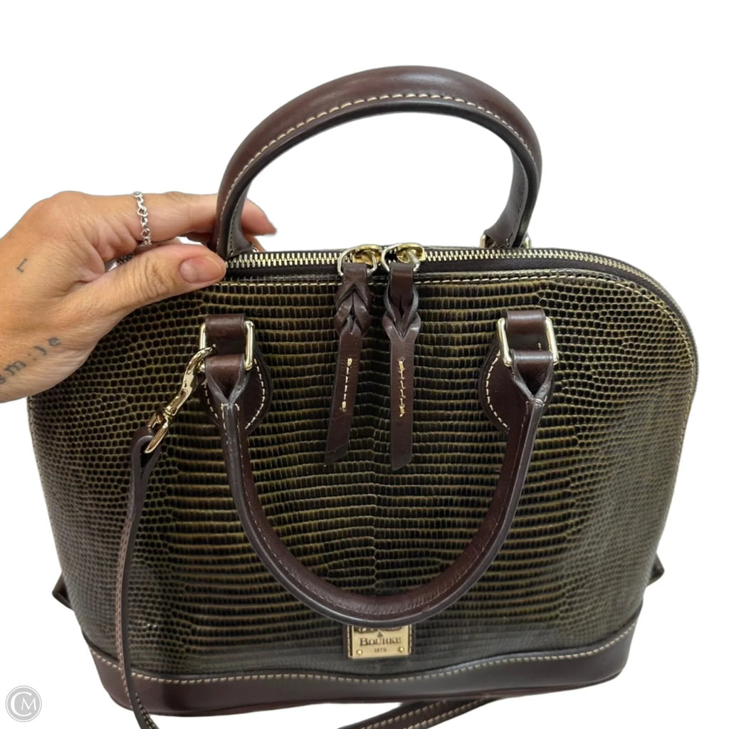 Zip zip satchel Handbag Designer By Dooney And Bourke, Size: Medium