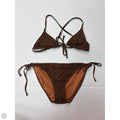Swimsuit 2pc By Xhilaration In Animal Print, Size: L