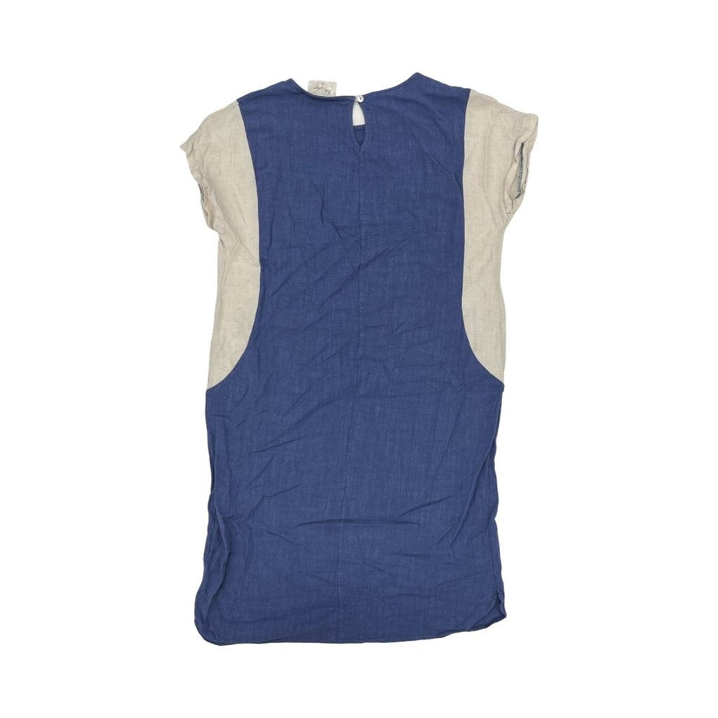 Dress Casual Midi By Clothes Mentor In Blue & White, Size:M
