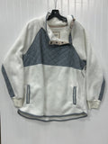 Jacket Fleece By Abercrombie And Fitch In Cream, Size:Xl