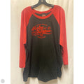 Top Long Sleeve By Harley Davidson In Black & Red, Size: Xxl
