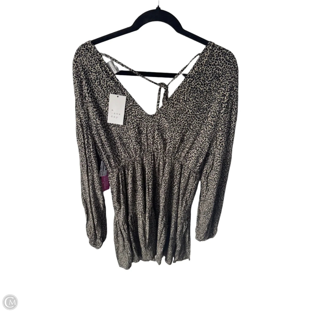 Dress Casual Short By A New Day In Animal Print, Size: L