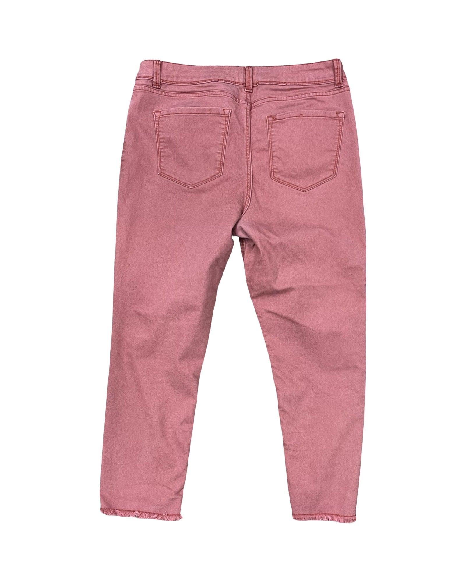 Jeans Cropped By Time And Tru In Orange, Size:14