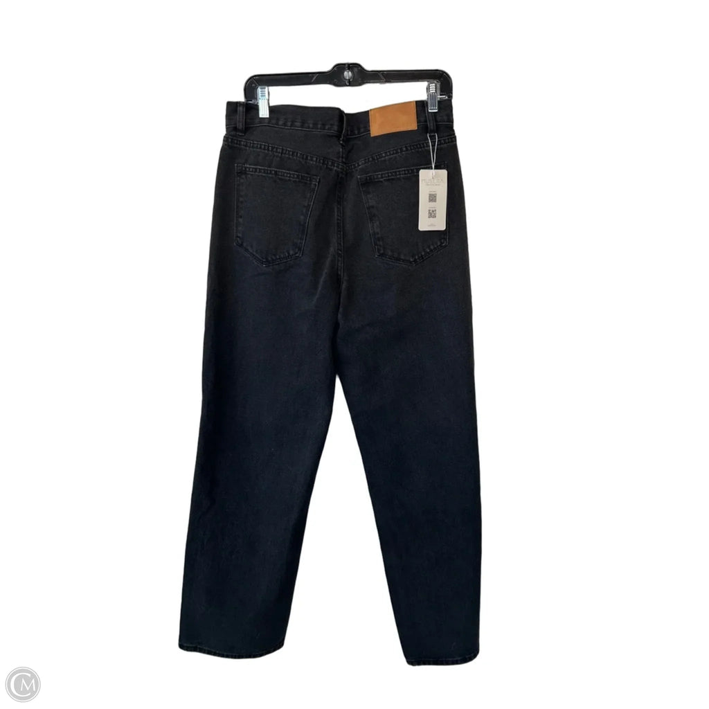 Jeans Straight By Musera In Black Denim, Size: 10