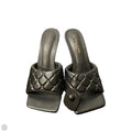 Sandals Heels Kitten By Clothes Mentor In Black, Size: 9