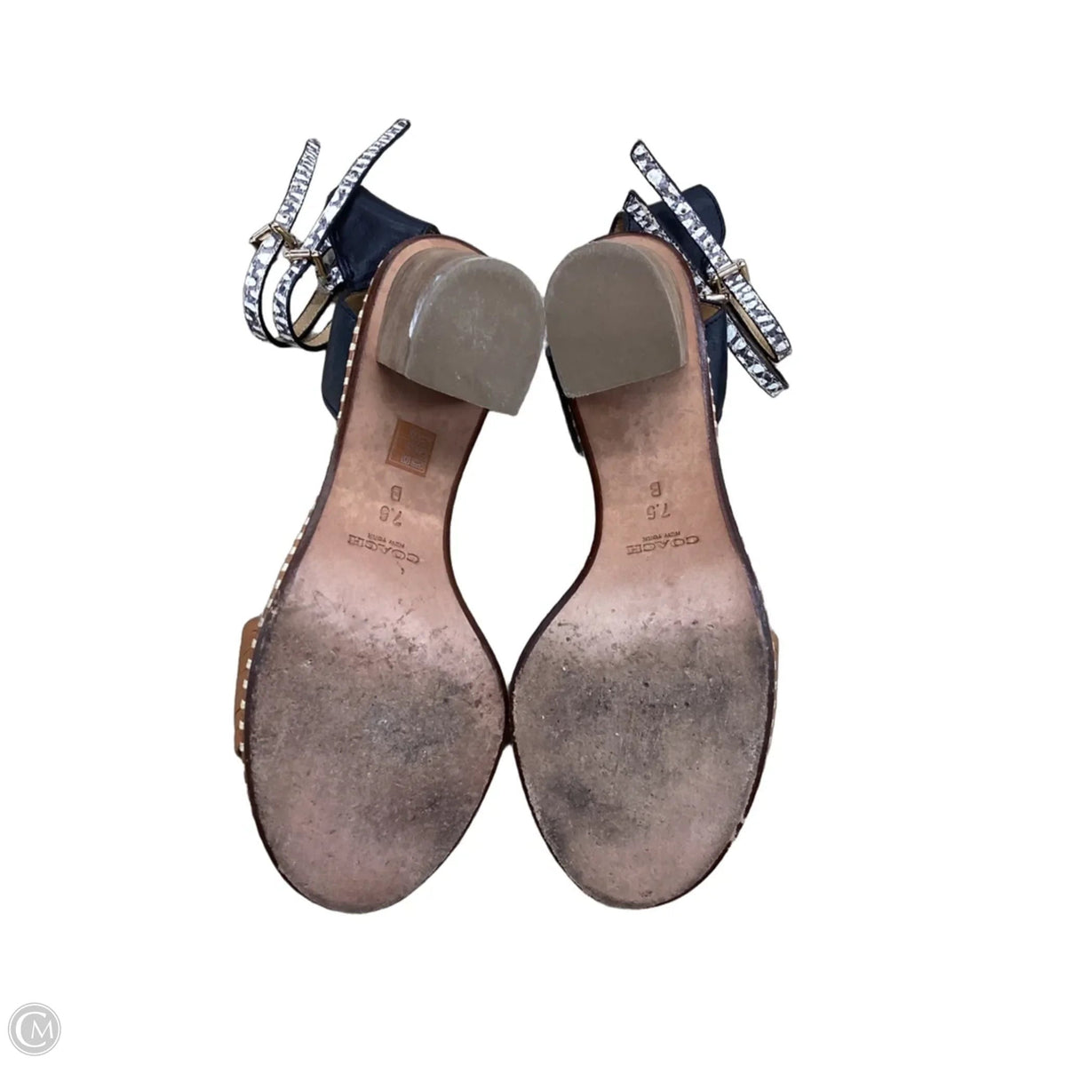 Sandals Designer By Coach In Brown, Size: 7.5