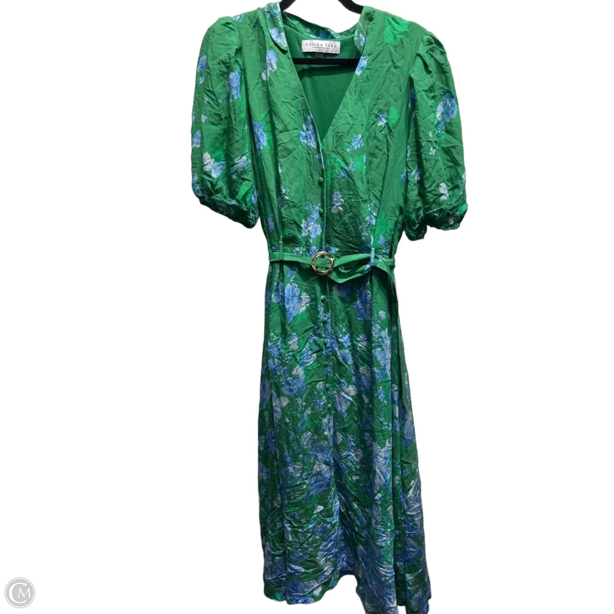 Dress Casual Maxi By Maison Tara In Green, Size: 16