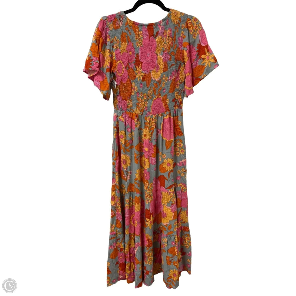 Dress Casual Maxi By Zesica In Floral Print, Size: S