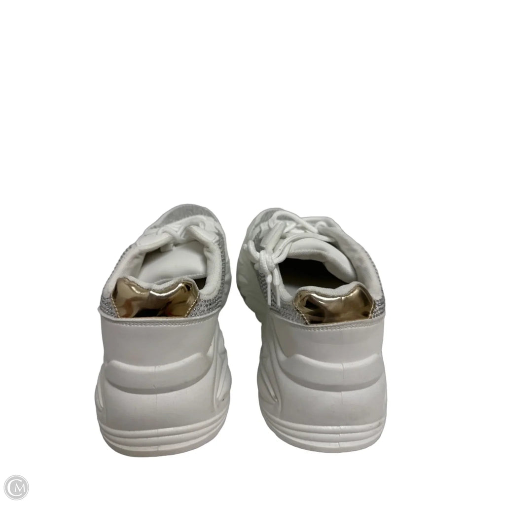 Shoes Sneakers By Wild Diva In White, Size: 8