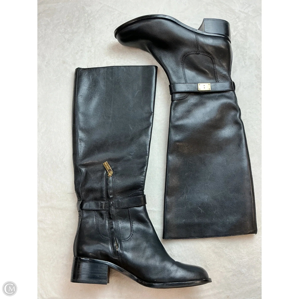 Boots Mid-calf Flats By Michael By Michael Kors In Black, Size: 6.5