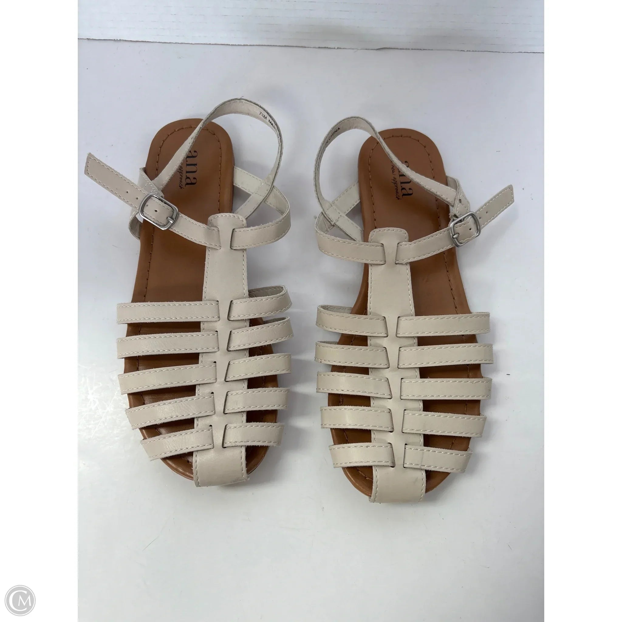 Sandals Flats By Ana In Tan, Size: 7.5