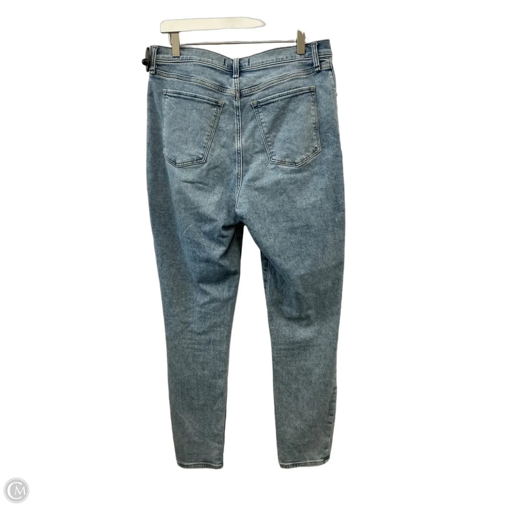 Jeans Straight By Abercrombie And Fitch In Blue Denim, Size: 14