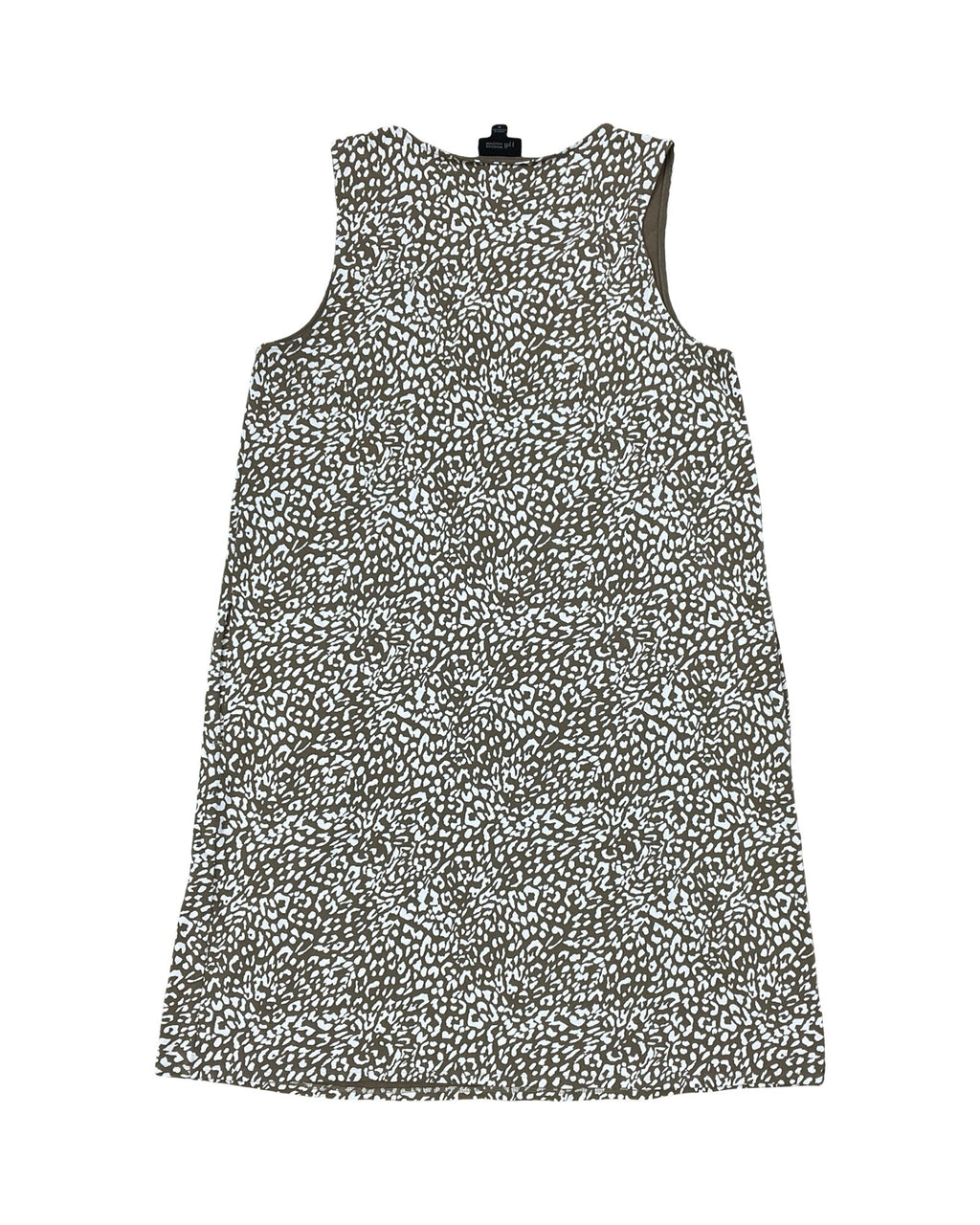 Dress Casual Midi By J. Jill In Brown & Cream, Size:M