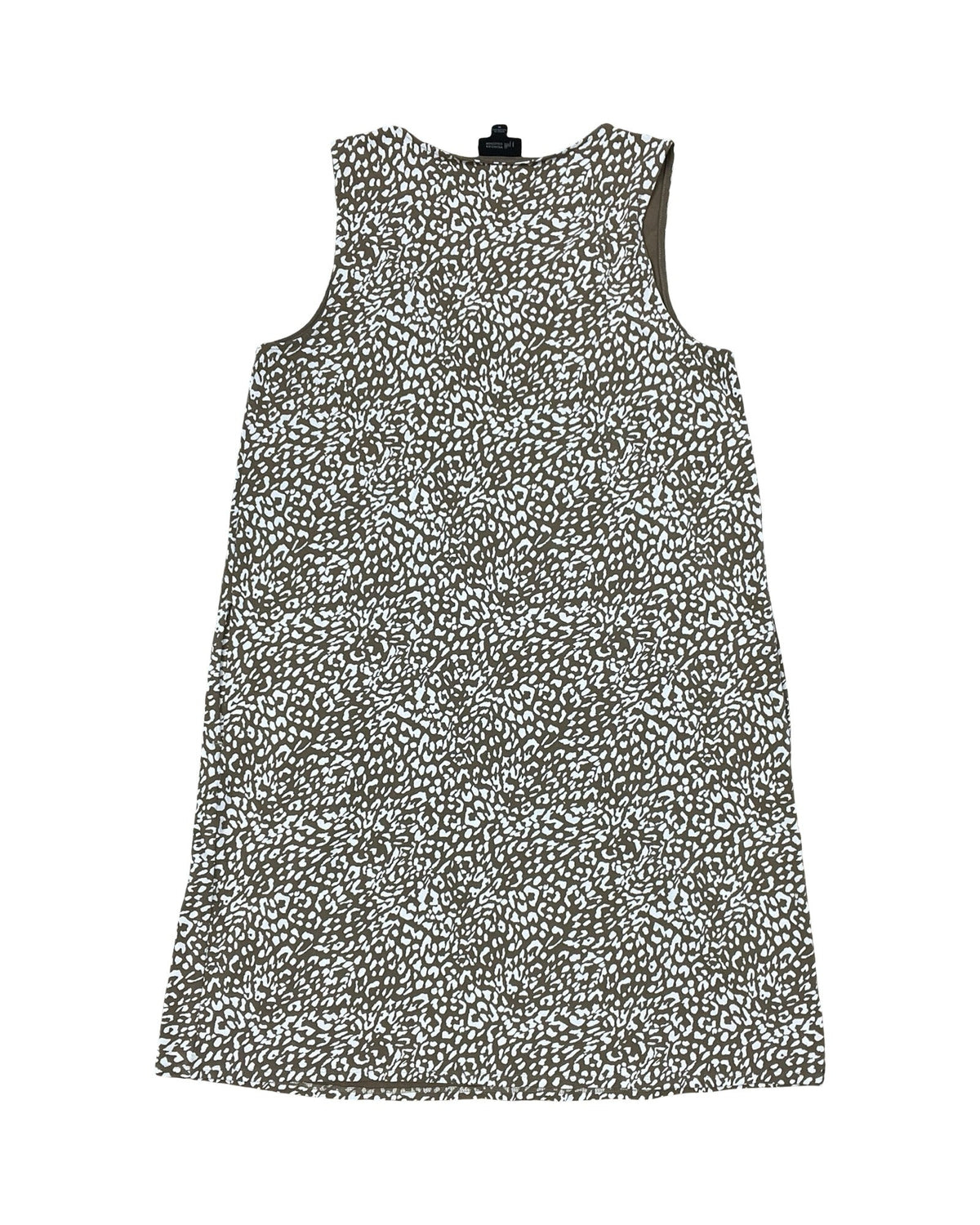 Dress Casual Midi By J. Jill In Brown & Cream, Size:M