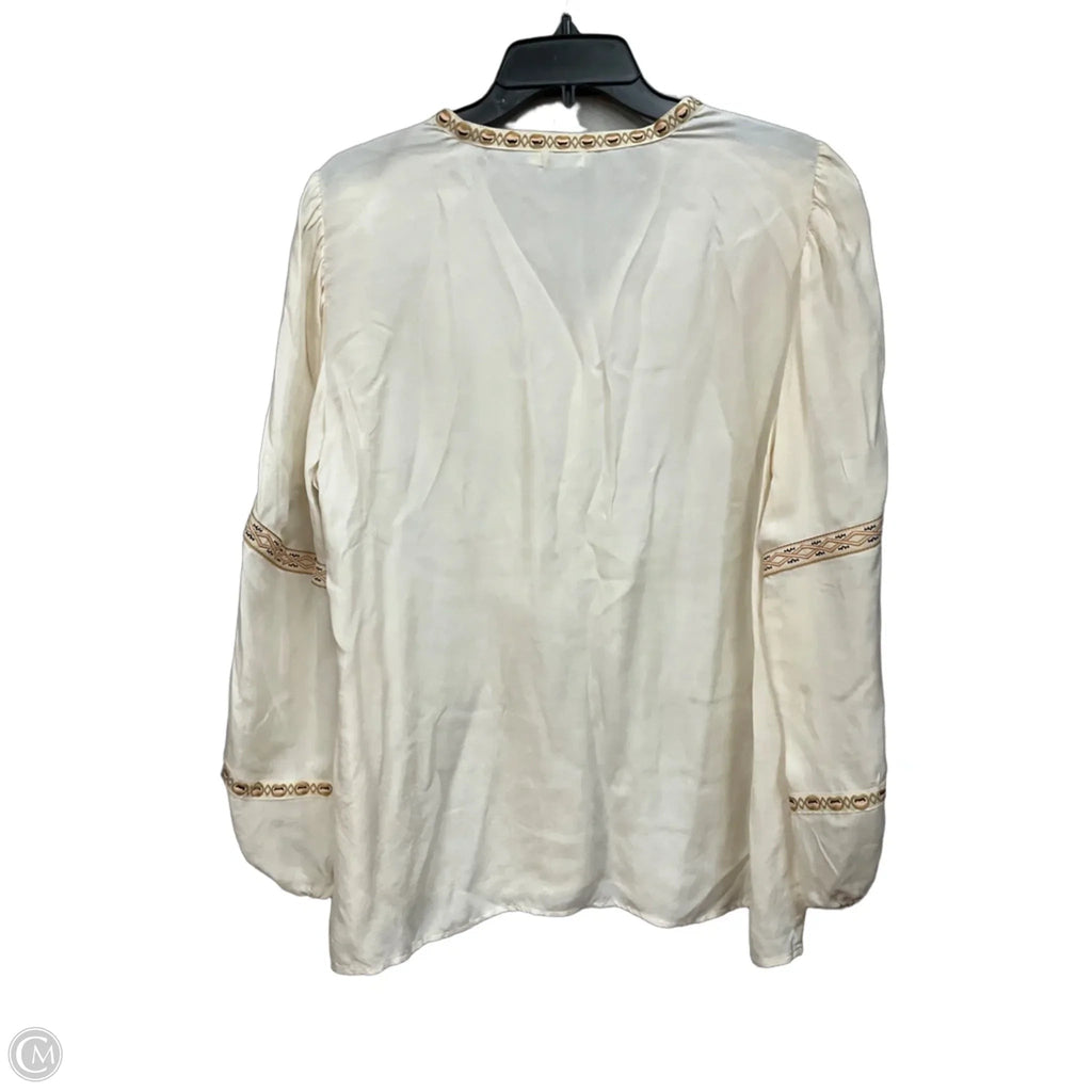 Top Long Sleeve By Spartina In Cream, Size: Xl