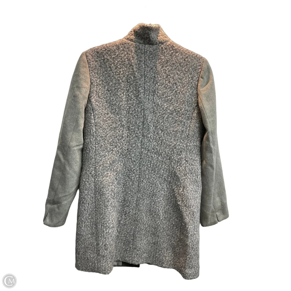 Jacket Faux Fur & Sherpa By Kenneth Cole In Grey, Size: Xs