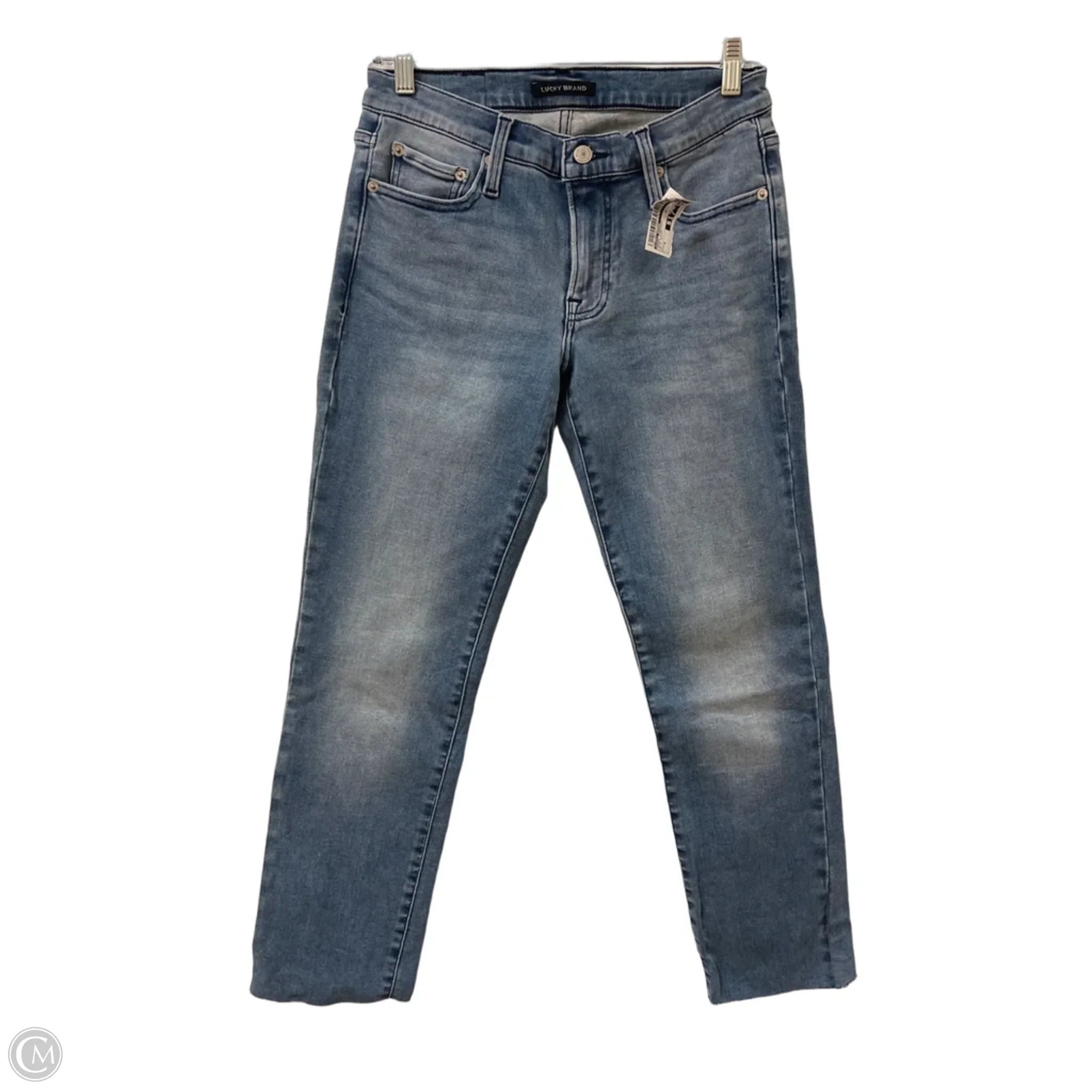 Jeans Straight By Lucky Brand In Blue Denim, Size: 6