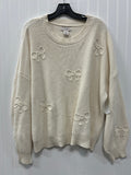 Sweater By Laura Ashley In Cream, Size:3X