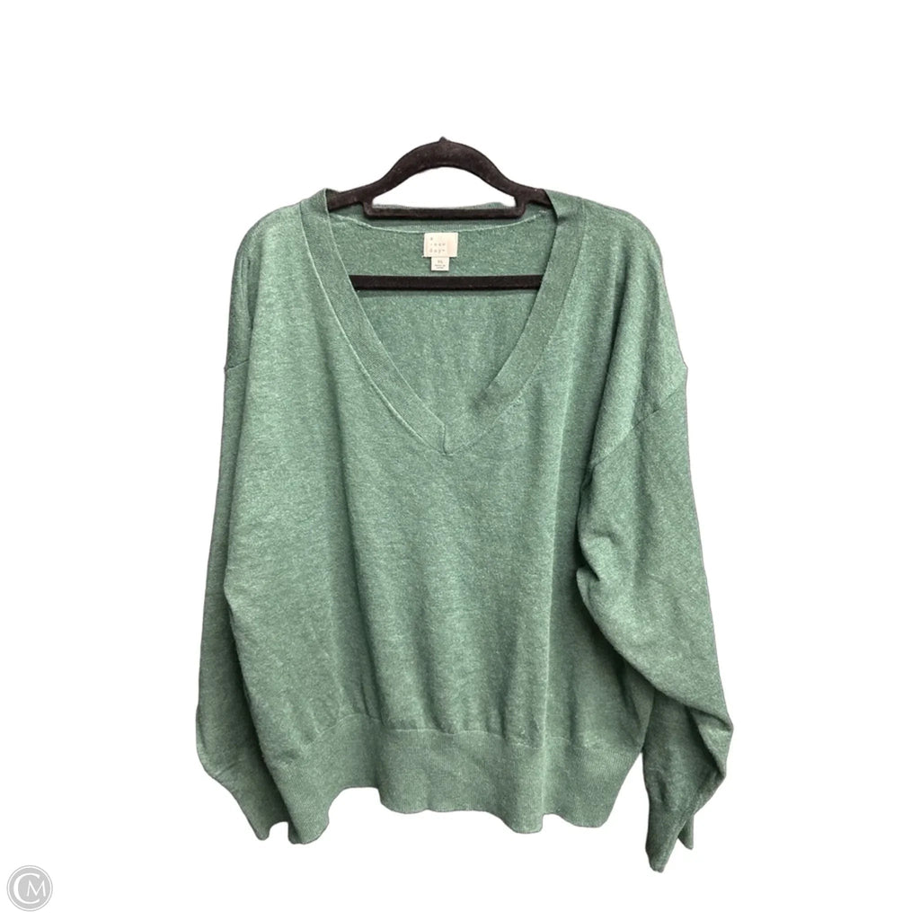 Sweater By A New Day In Green, Size: Xl