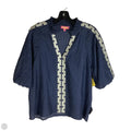 Top Short Sleeve By Thml In Navy, Size: L