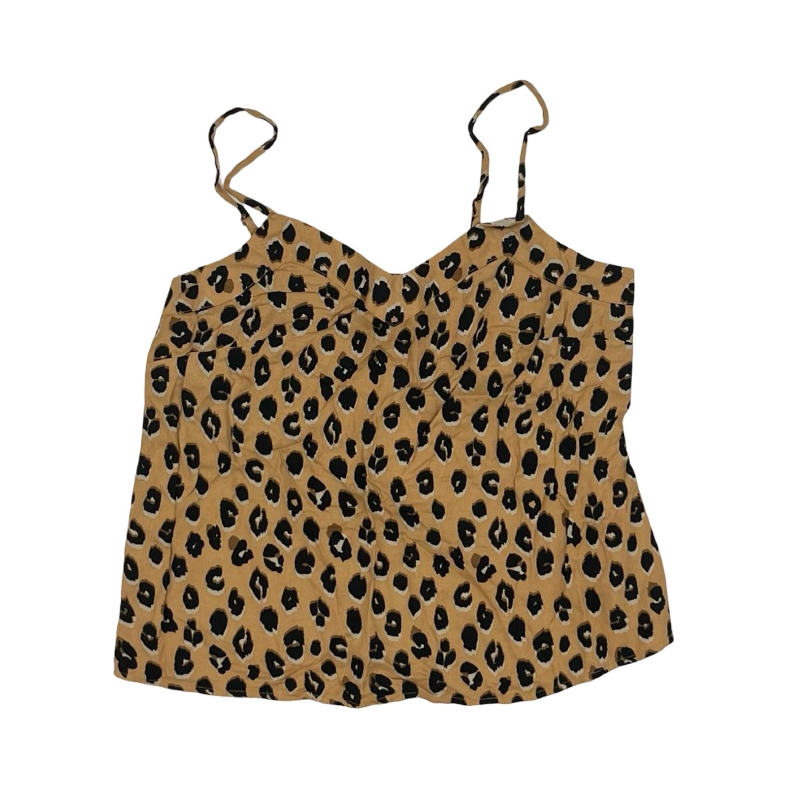 Blouse Sleeveless By A New Day In Leopard Print, Size:Xs
