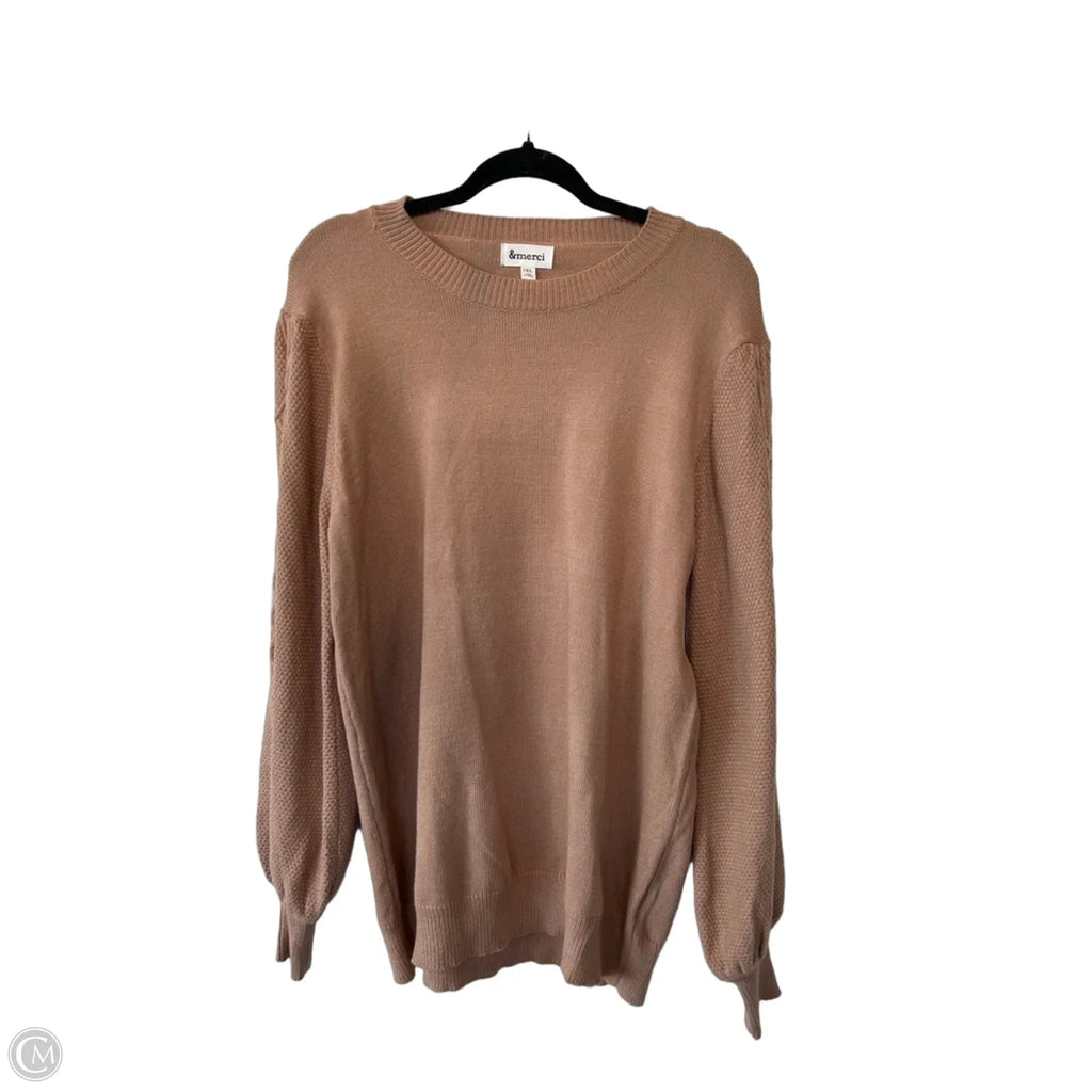 Sweater By &merci In Tan, Size: 1x