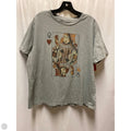 Top Short Sleeve By Lucky Brand In Grey, Size: L