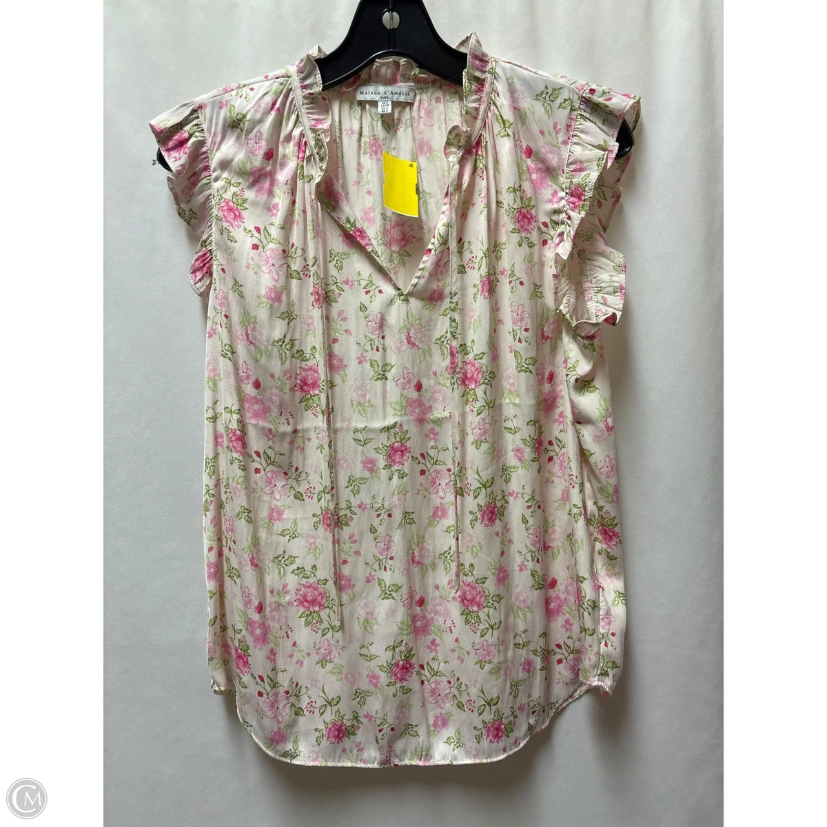 Top Sleeveless By Maison Damelie In Pink, Size: S